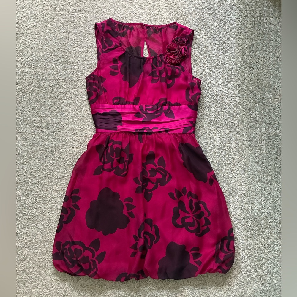 ARDEN B Silk Dress Red Size XS